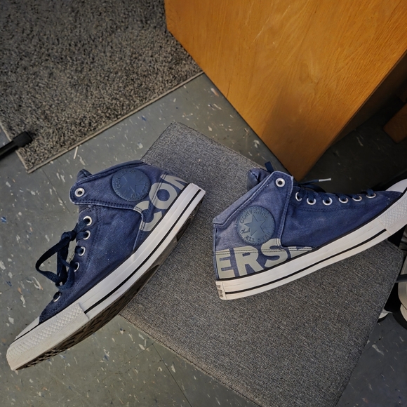 Converse Other - Converse Blue High-Top Sneakers